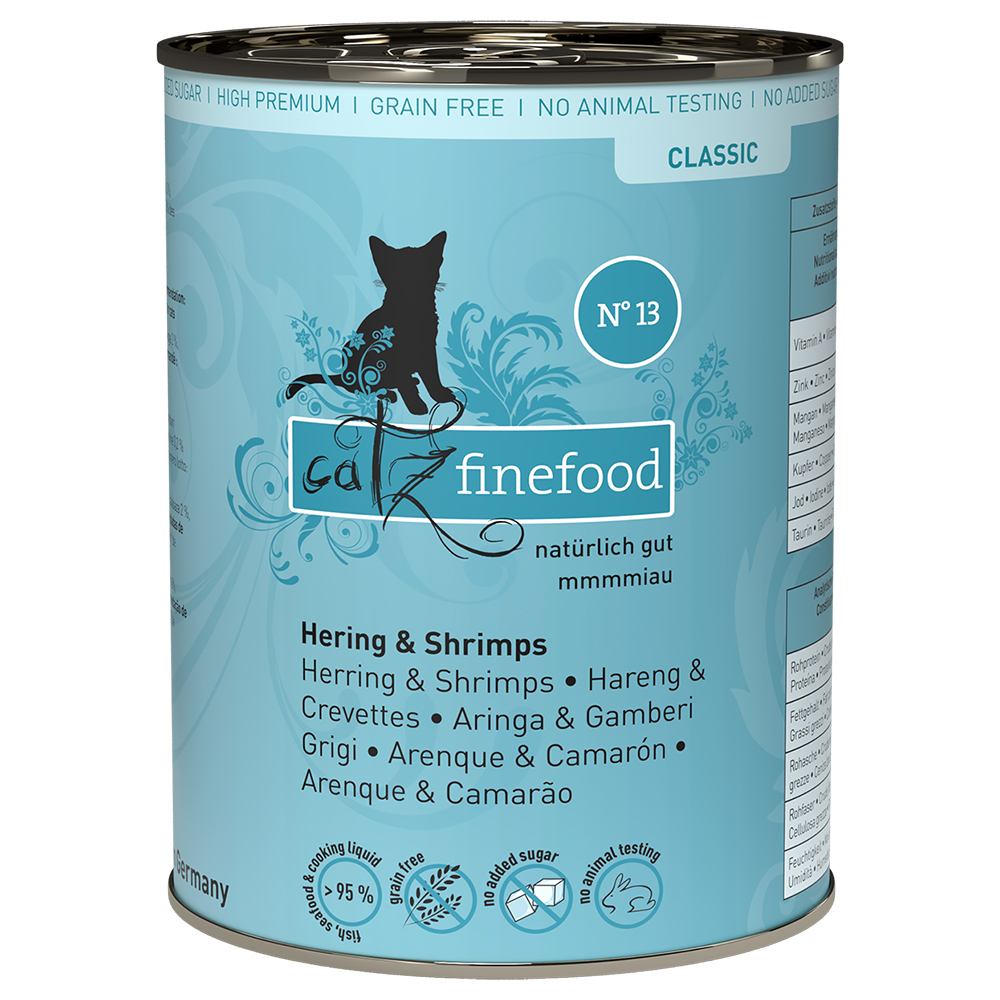 foto del prodotto catz finefood 6 x 400 g aringa gamberetti