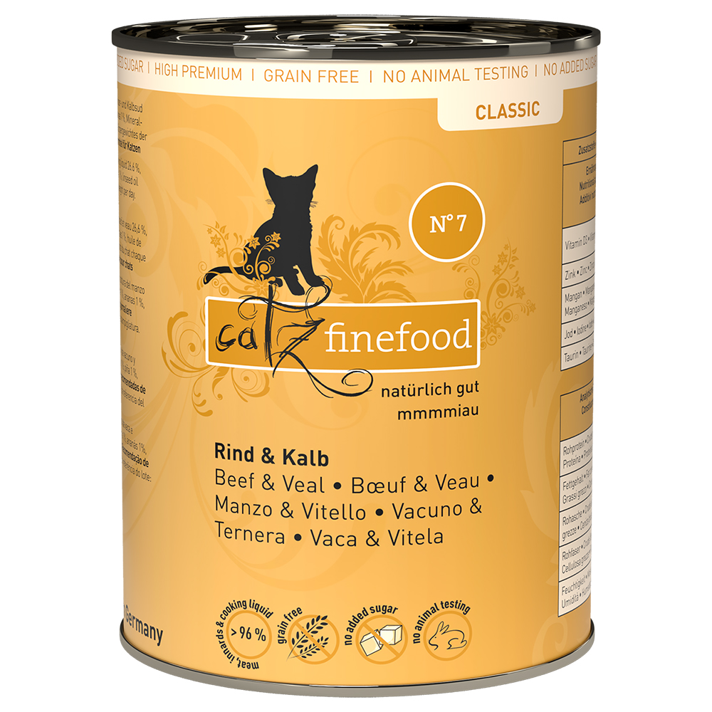 foto del prodotto catz finefood 6 x 400 g manzo vitello