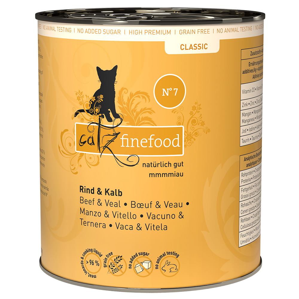 foto del prodotto catz finefood 6 x 800 g manzo vitello