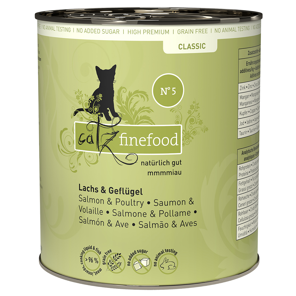 foto del prodotto catz finefood 6 x 800 g salmone pollame