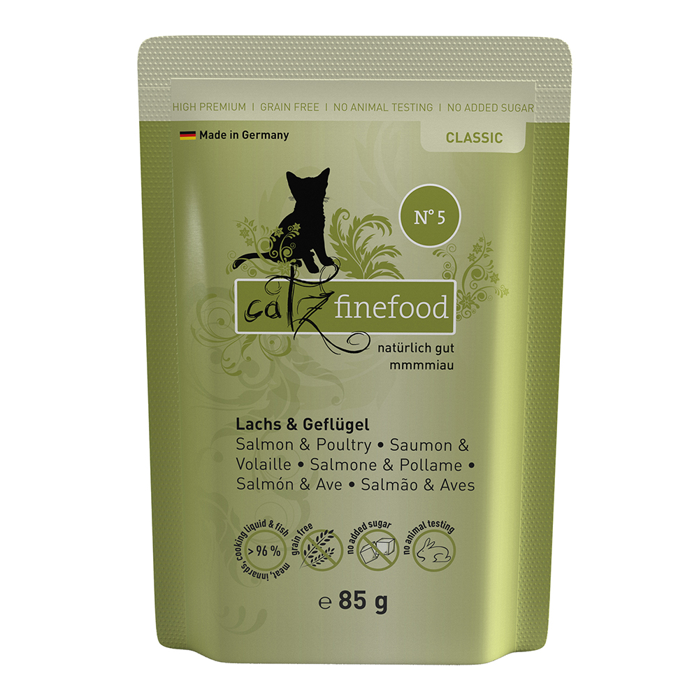 foto del prodotto catz finefood 8 x 85 g salmone pollame