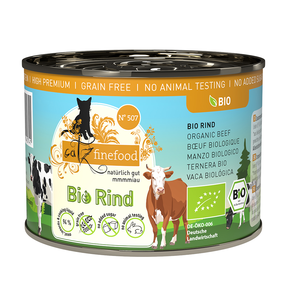 foto del prodotto catz finefood bio 6 x 200 g manzo bio