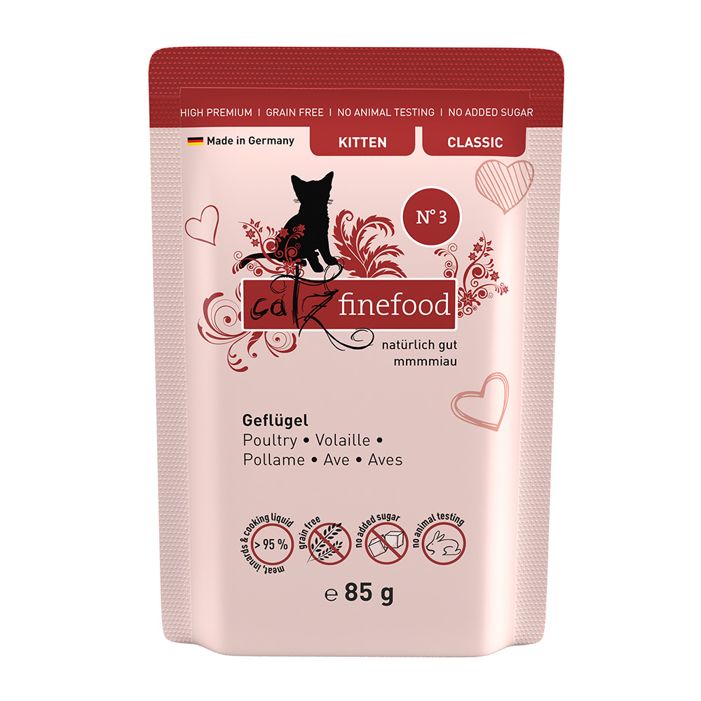 foto del prodotto catz finefood kitten 8 x 85 g no. 03 pollame