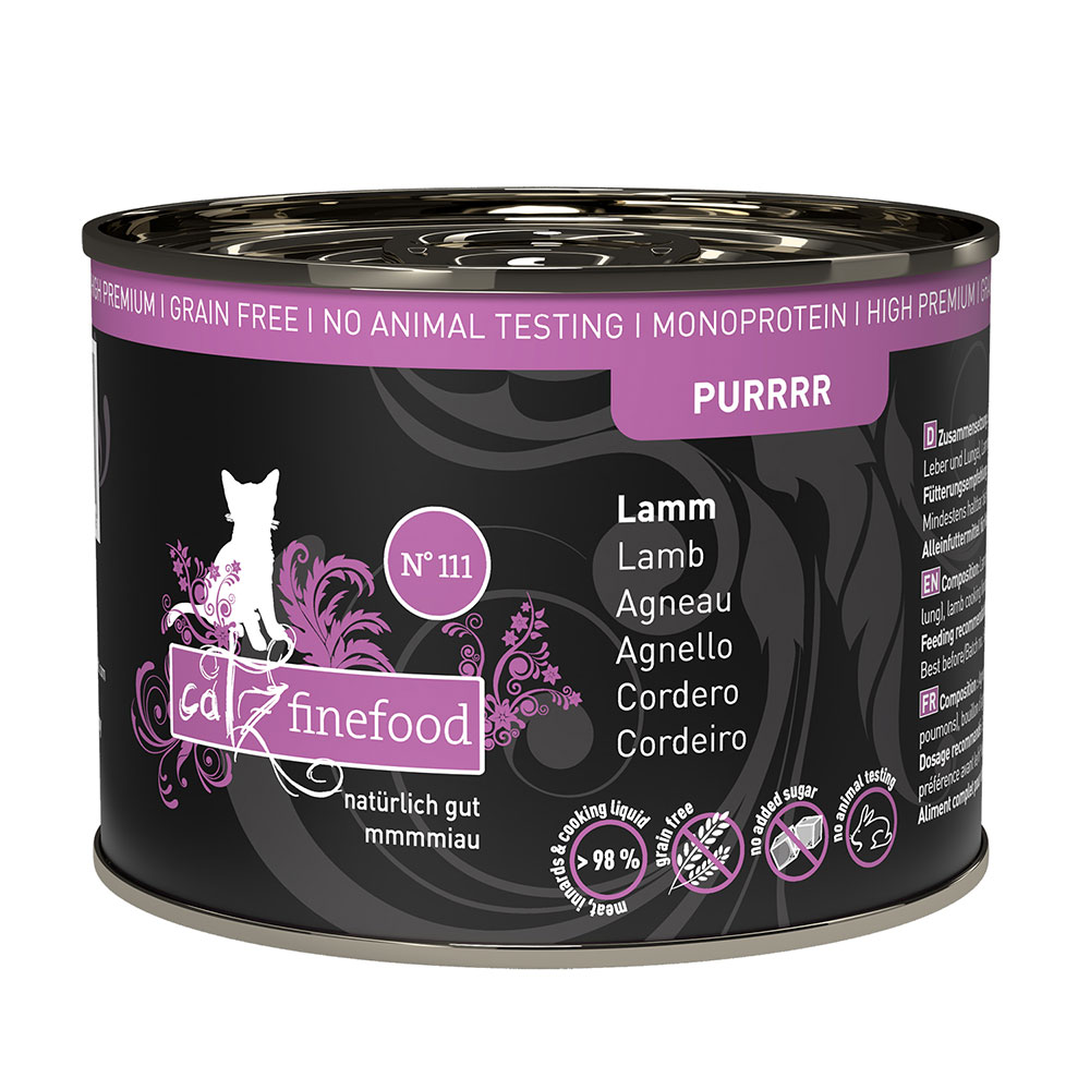 foto del prodotto catz finefood purrrr 6 x 200 190 g alimento umido per gatti agnello 6 x 200 g 