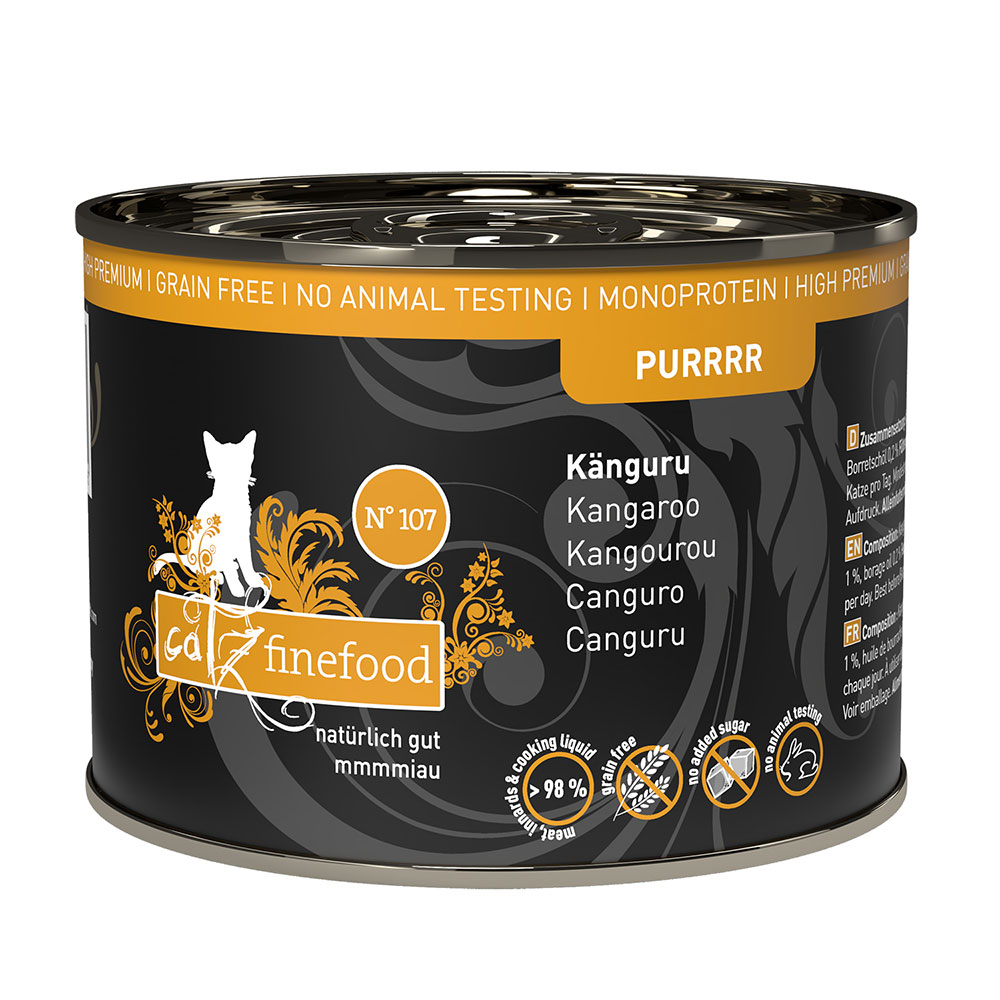 foto del prodotto catz finefood purrrr 6 x 200 190 g alimento umido per gatti canguro 6 x 200 g 