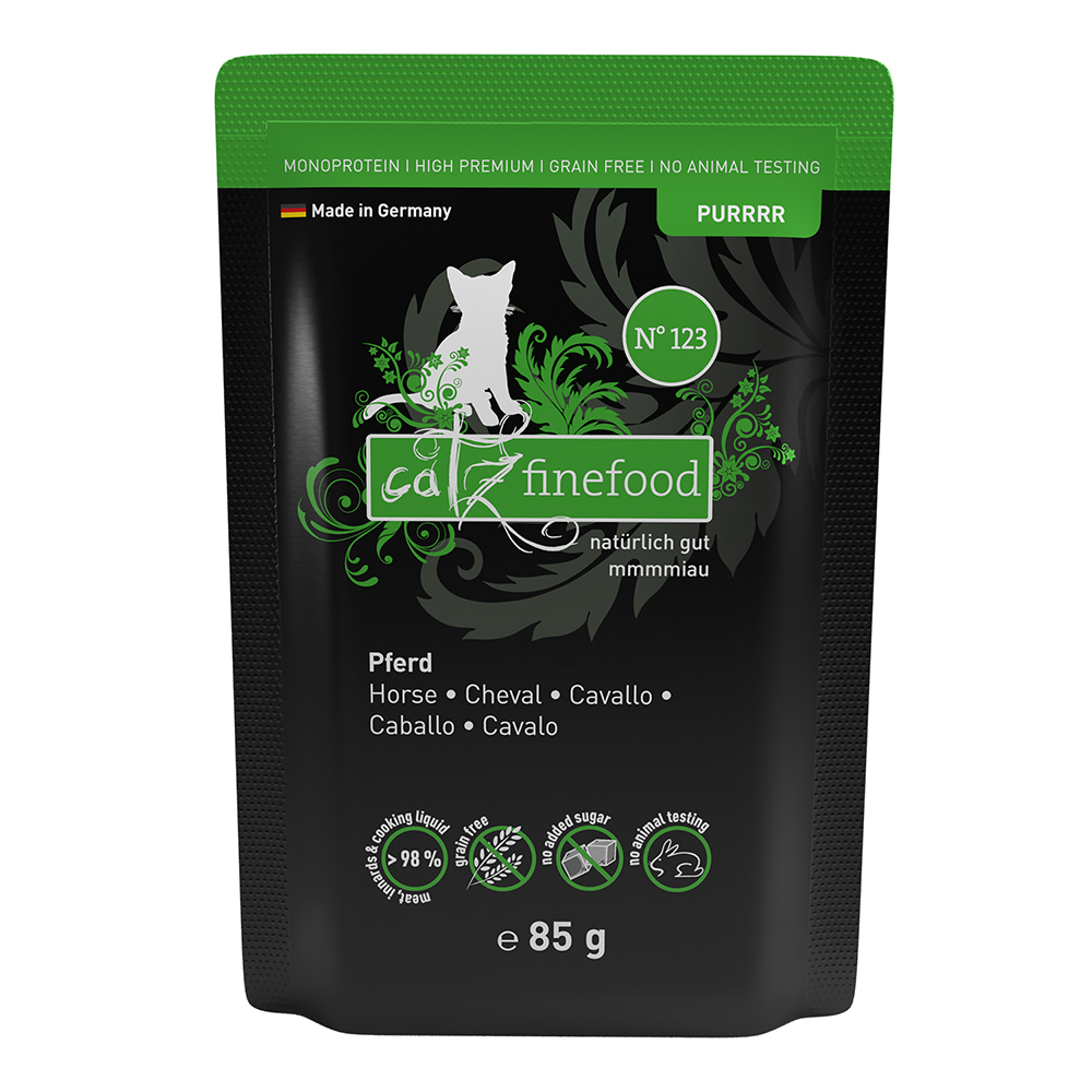 foto del prodotto catz finefood purrrr in busta 8 x 85 g cavallo