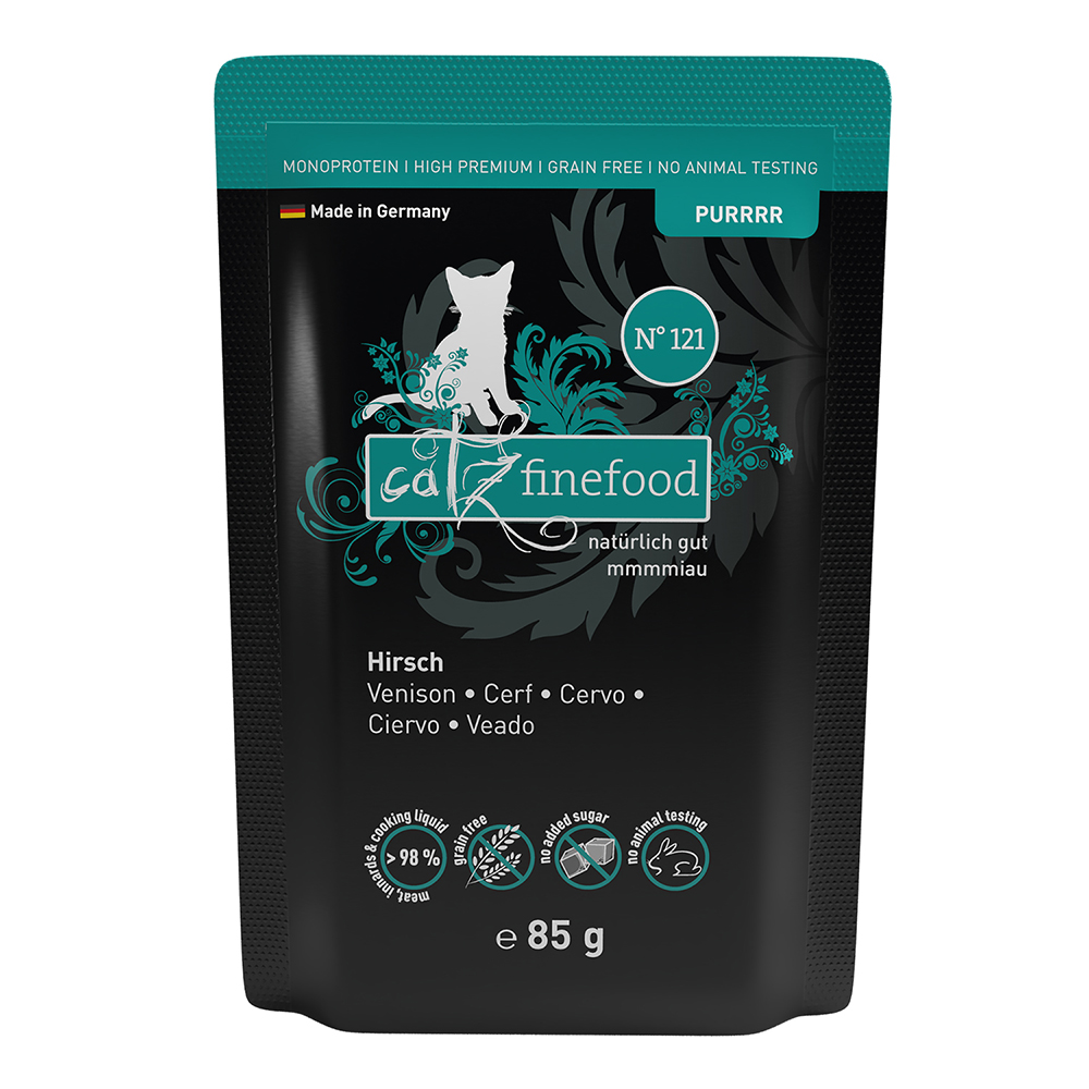 foto del prodotto catz finefood purrrr in busta 8 x 85 g cervo