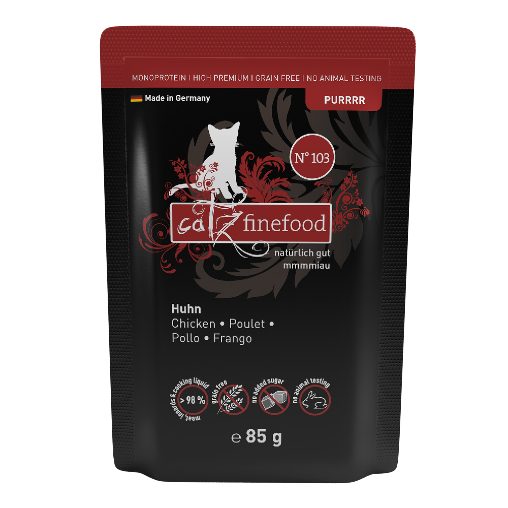 foto del prodotto catz finefood purrrr in busta 8 x 85 g pollo