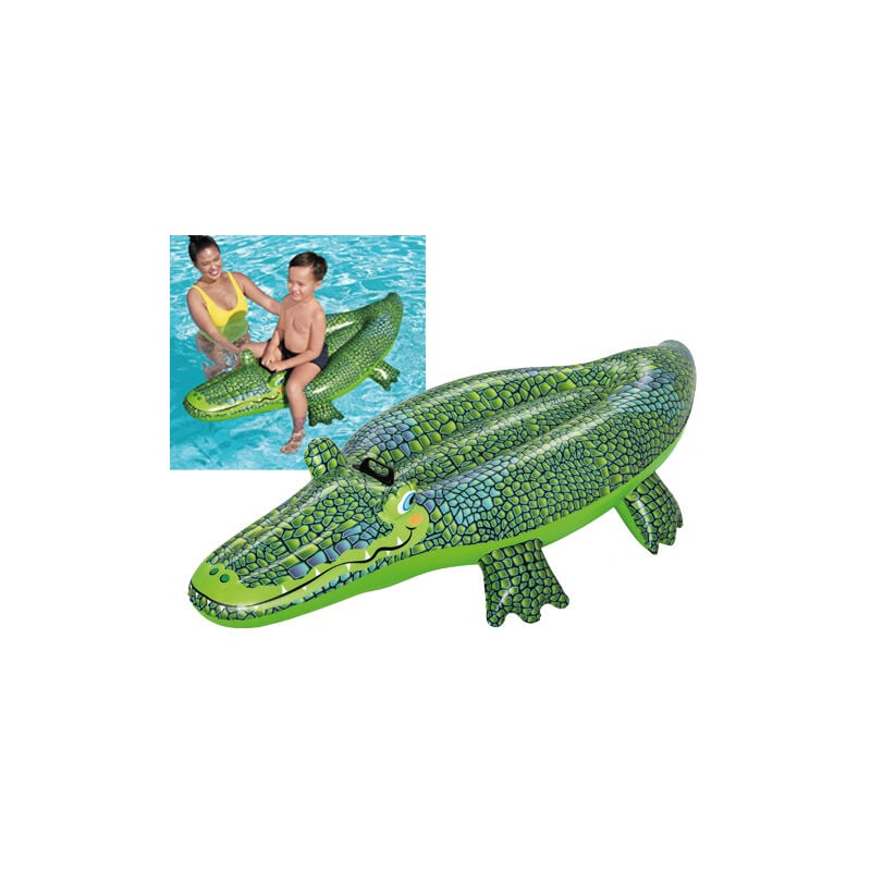 foto del prodotto cavalcabile gonfiabile a forma di coccodrillo 152 x 71cm bestway