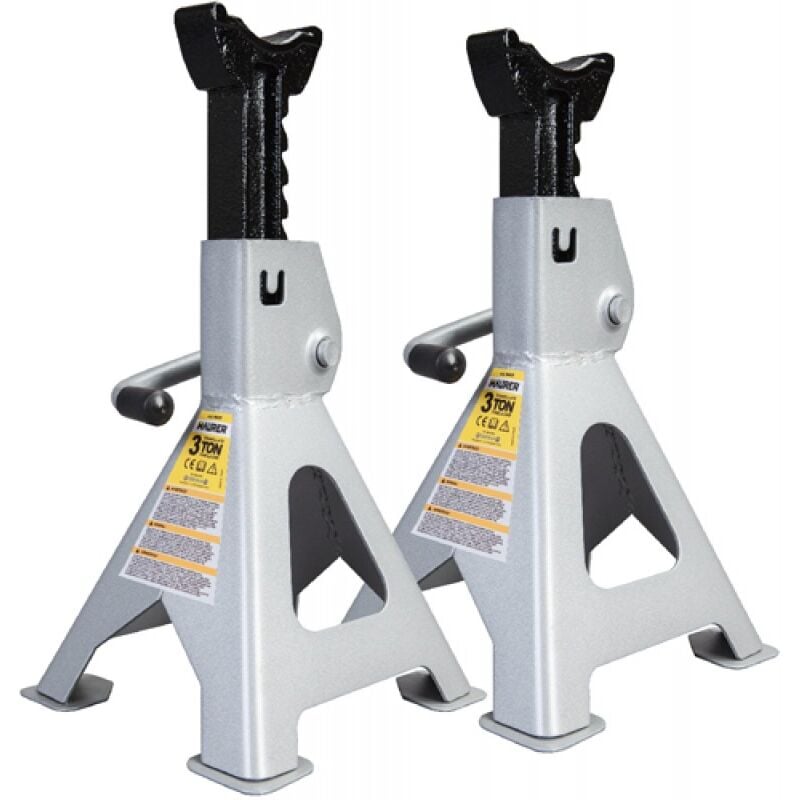 foto del prodotto cavalletti auto regolazione a cremagliera portata 3000kg max h 417 mm 2 pz - maurer