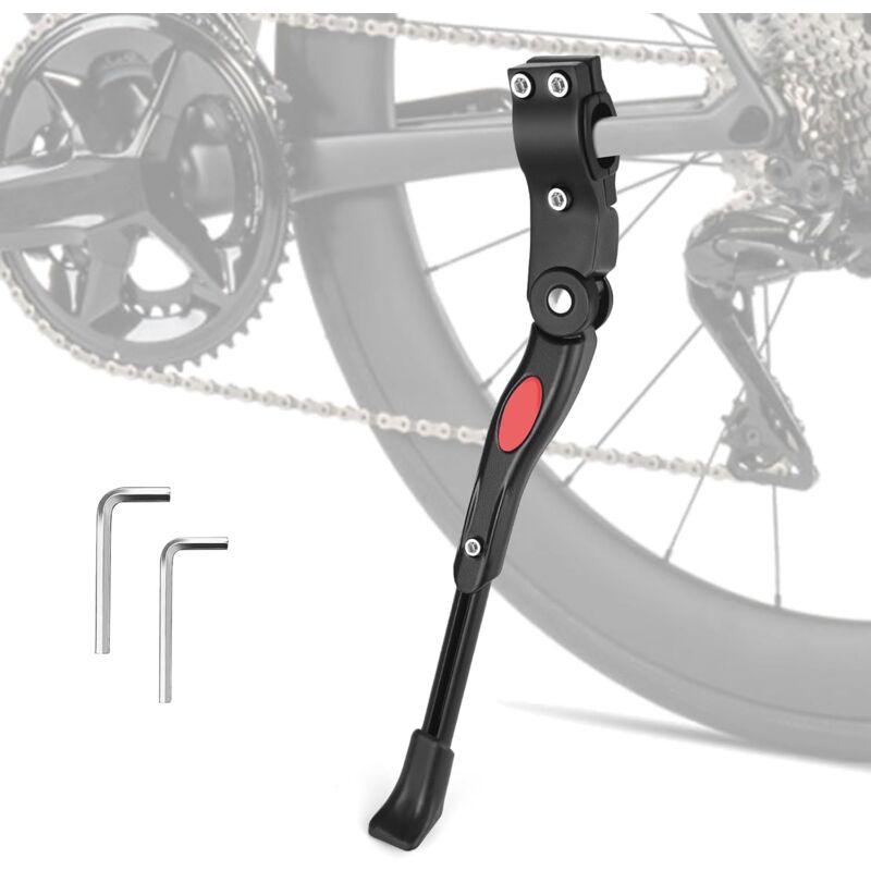 foto del prodotto cavalletti per bici, cavalletti per bici in lega di alluminio regolabili da 24 a 29 , altezza regolabile con piedino in gomma antiscivolo, adatti