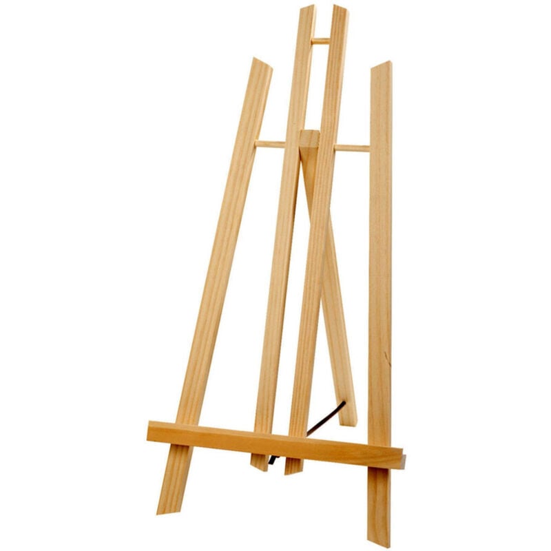 foto del prodotto cavalletto artistico supporto per pittura tela pieghevole legno 50cm disegno trade shop traesio