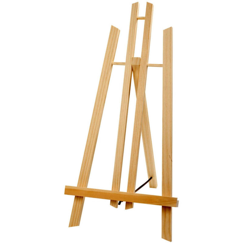 foto del prodotto cavalletto artistico supporto per pittura tela pieghevole legno 70 cm disegno trade shop traesio