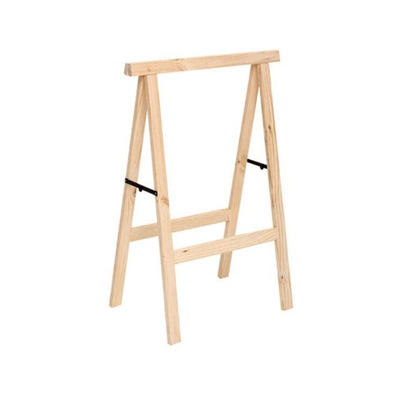 foto del prodotto cavalletto in legno pieghevole per falegnameria e fai da te 100x73,5 cm ideale per assemblare tavole e tagliare legno