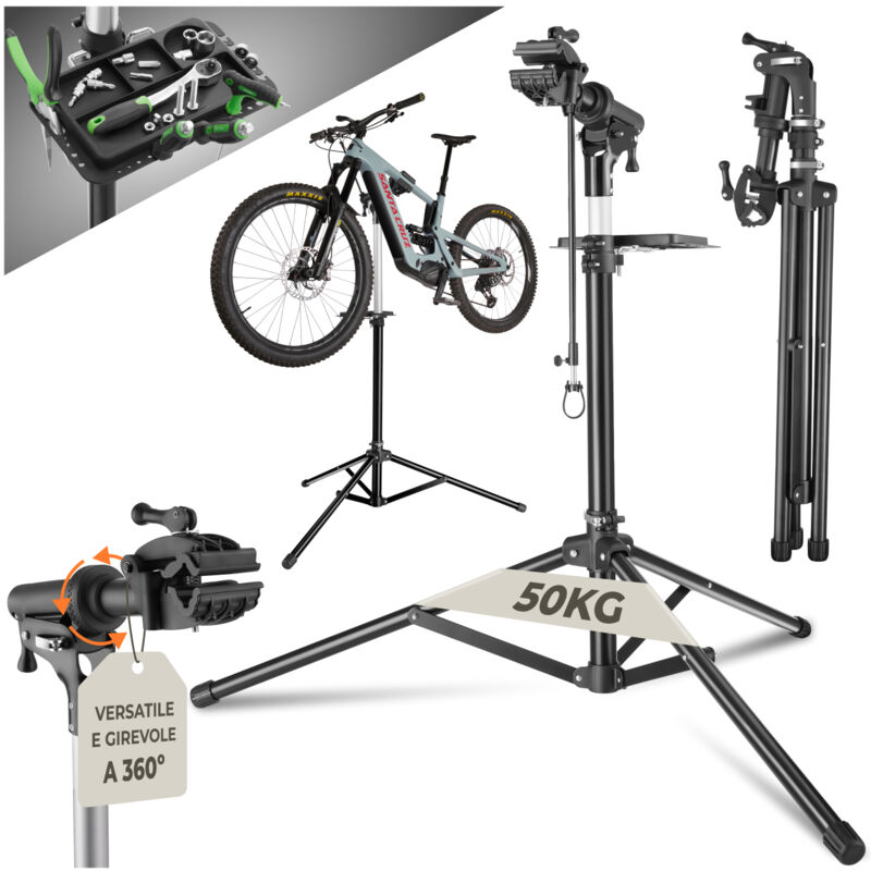 foto del prodotto cavalletto manutenzione bici tristan fino a 50 kg. adatto alle biciclette elettriche. cavalletti bici, cavalletto bici, cavalletto manutenzione bici