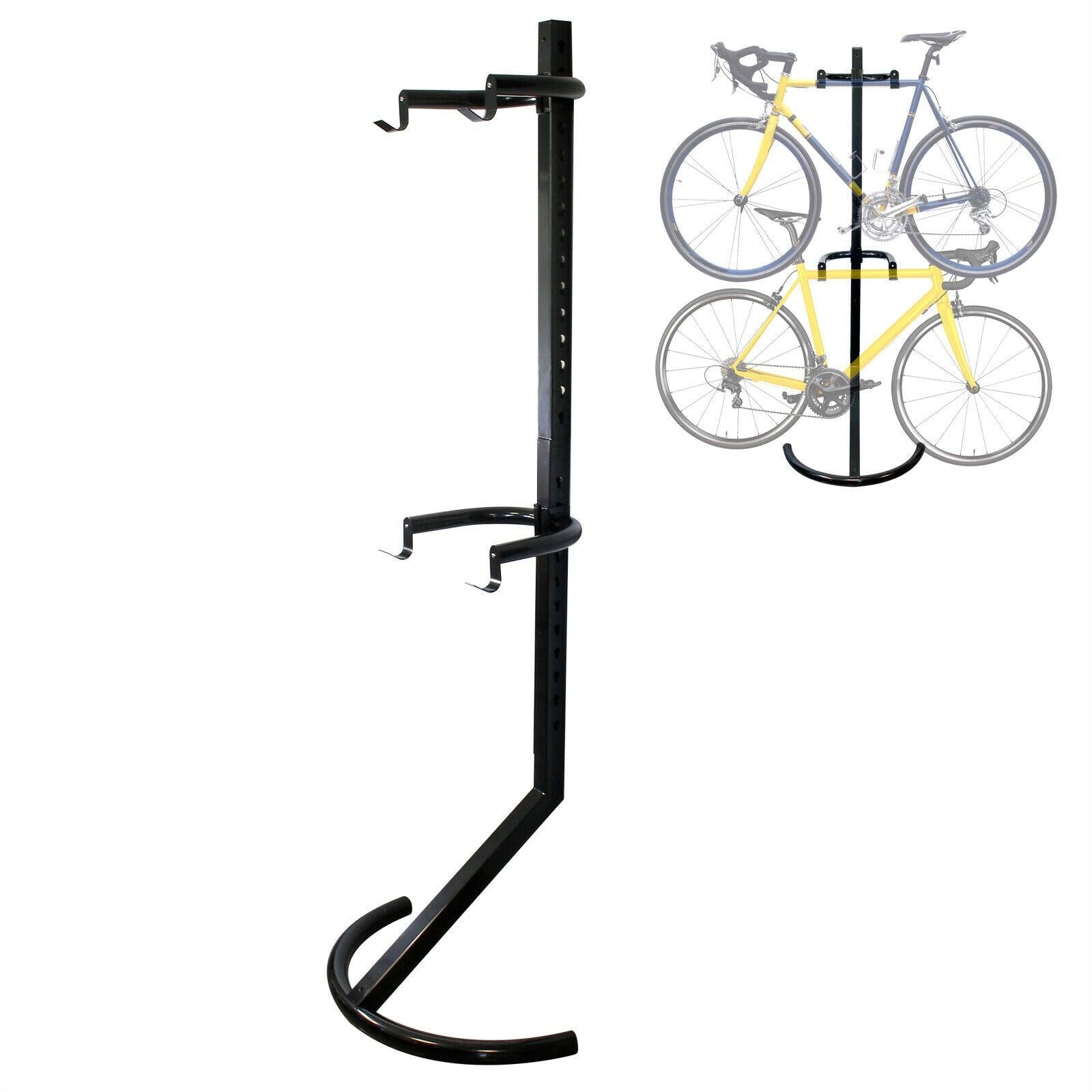foto del prodotto cavalletto per 2 bici 90 kg sistema supporto bicicletta aggancio sospensione 16 0002621