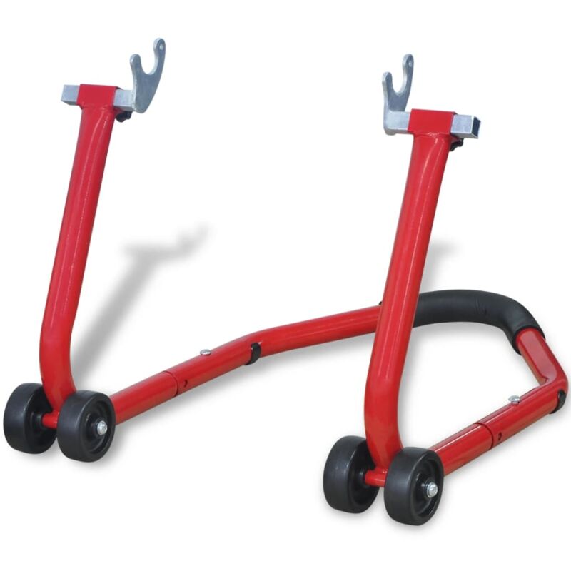 foto del prodotto cavalletto posteriore per moto rosso vidaxl