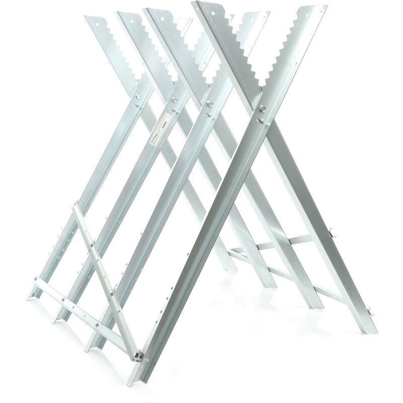 foto del prodotto cavalletto taglialegna pieghevole per sega con 4 supporti dentellati per tronchi max 100kg wiltec