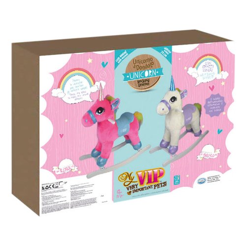 foto del prodotto cavallino dondolo ods 36587 my vip rocking unicorn con suoni rosa