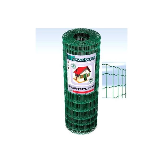 foto del prodotto cavatorta rete elettrosaldata e plasticata, a maglia differenziata 25 x h. 1,0 mt