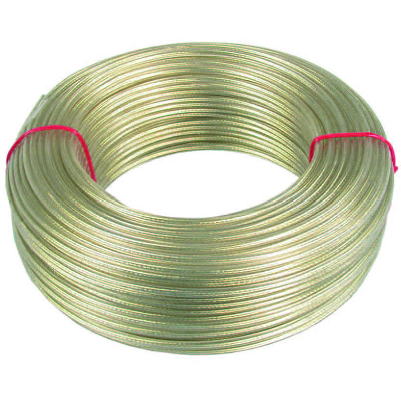immagine 0 del prodotto cavetto acciaio ottonato rivestito in pvc trasparente mm.5 in rotoli da mt.100