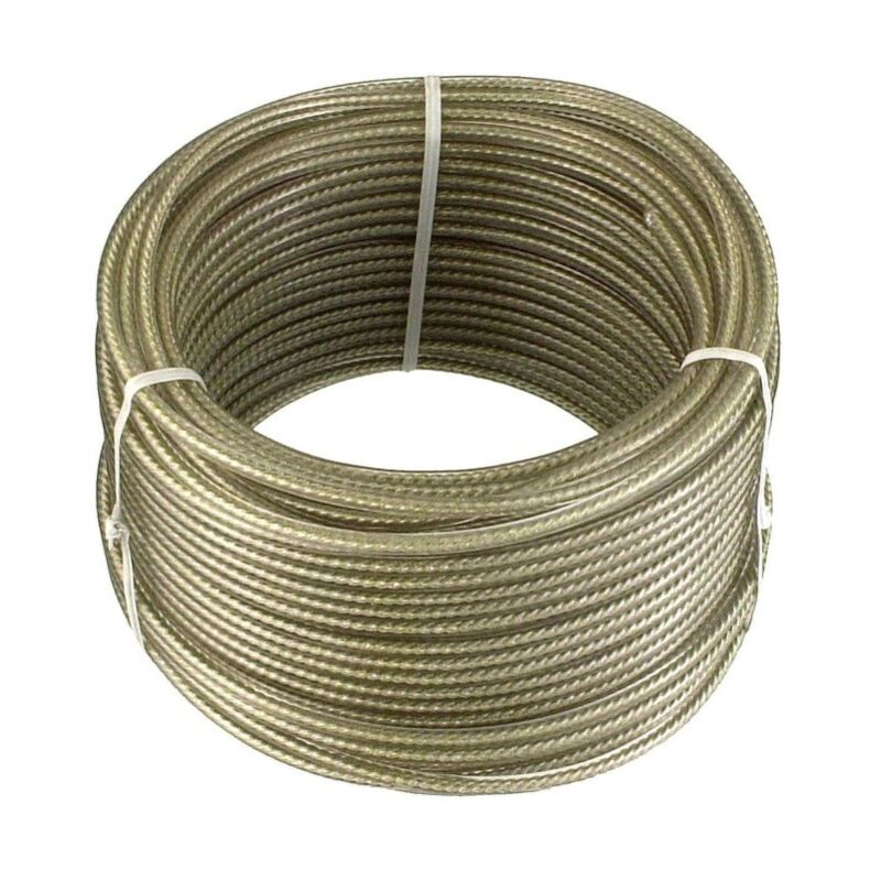 foto del prodotto cavetto zincato plastificato mm 4 mt 30 masidef