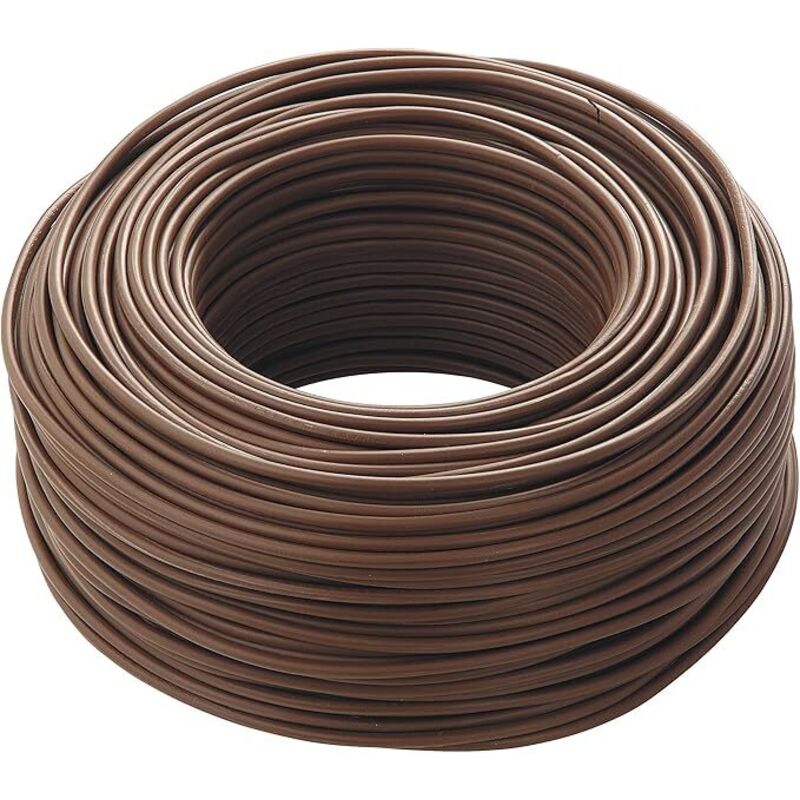 foto del prodotto cavi baldassari cavo elettrico unipolare filo rame 1,5 2,5 4 6mm cpr fs17 per impianti casa, marrone, 1,5 mm