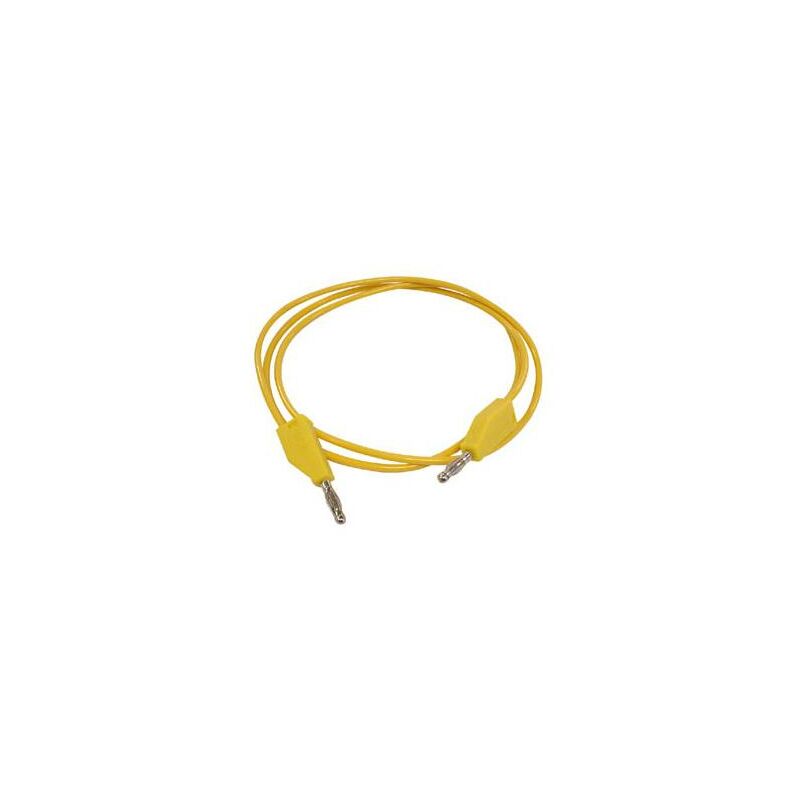 foto del prodotto cavi di prova spina a banana stampata 4mm giallo