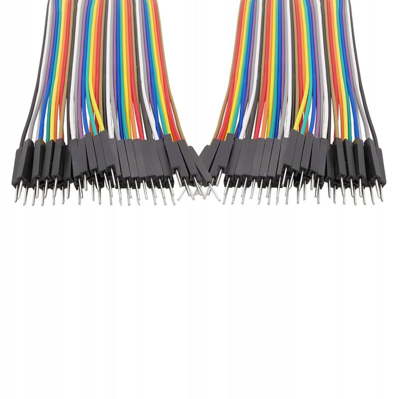foto del prodotto cavi jumper maschio 20cm 40pz arduino