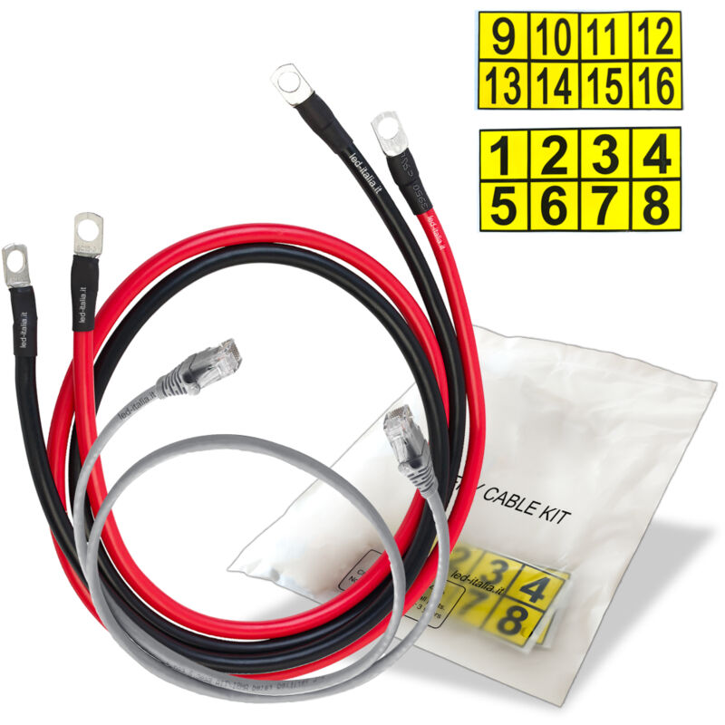 foto del prodotto cavi per collegamento in parallelo da batteria a batteria sku 11526 v tac