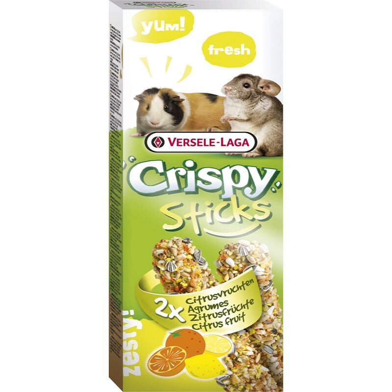 foto del prodotto cavie croccanti cavie maiali chinchillas agrumi, 2 pezzi 110g