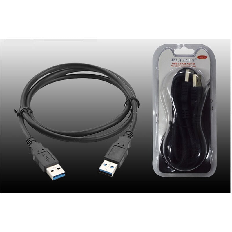 foto del prodotto cavo 1mt usb 3.0 tipo maschio cable prolunga filo per pc dati usb3.0-1m - - maxtech