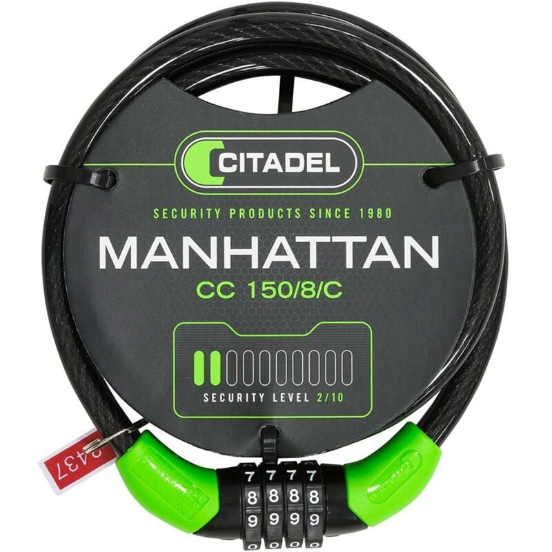 foto del prodotto cavo a spirale citadel nero 150cm combinato cidatel