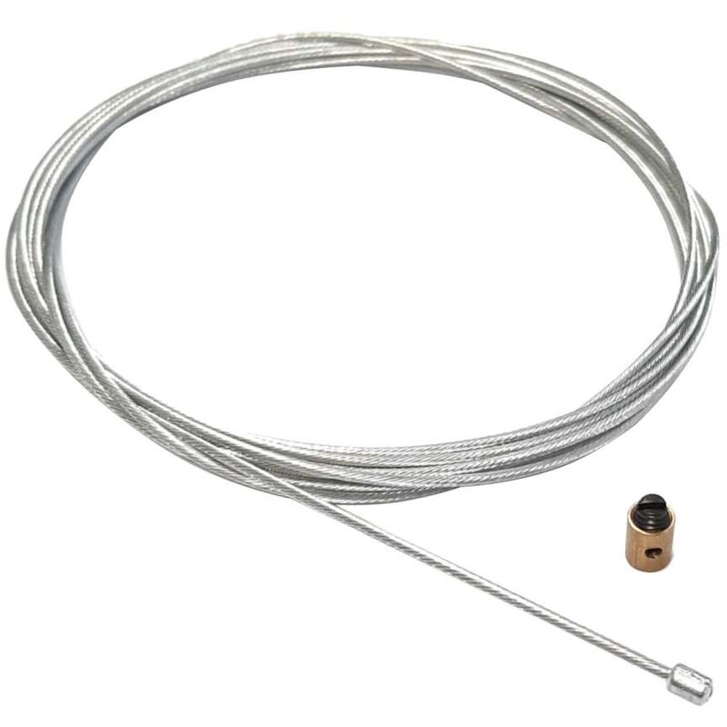 foto del prodotto cavo acceleratore 3x3mm 1.2mm 2.50m serrafilo serracavo 5x6mm filo compatibile con dellorto carburatore minimoto moto ciclomotore scooter