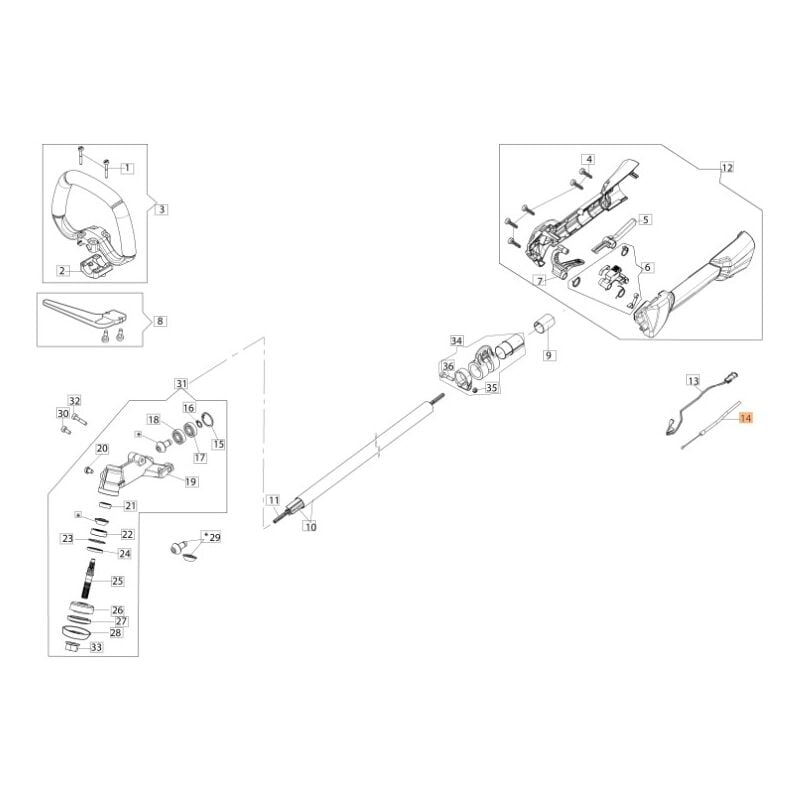 foto del prodotto cavo acceleratore decespugliatore bc22s bc240hl originale oleomac 61370220ar