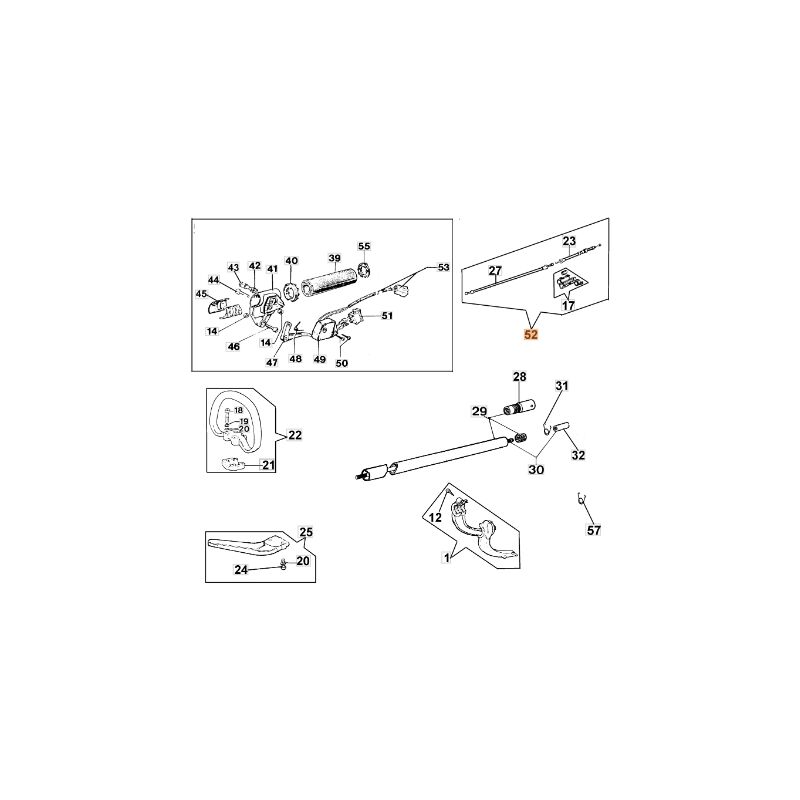 immagine 0 del prodotto cavo acceleratore decespugliatore modelli 433bp originale emak 044000059