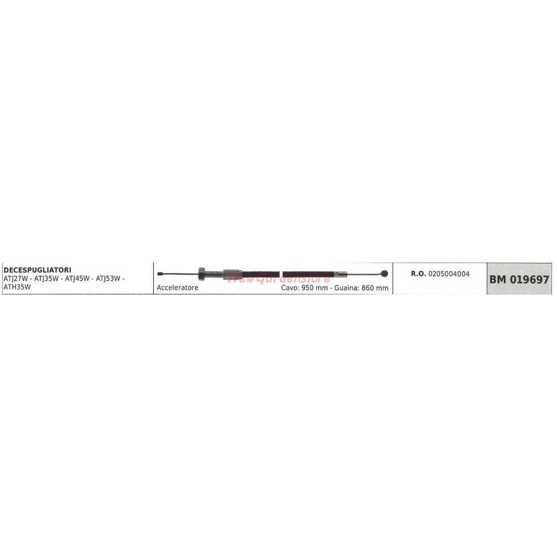 foto del prodotto cavo acceleratore per decespugliatore attila atj27w atj35w atj45w 019697