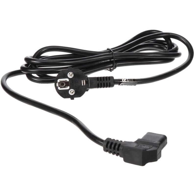 foto del prodotto cavo alimentazione nero cee 7 7 90 c13 90 l 2,5 m h05vv f 3g1,0 mm 