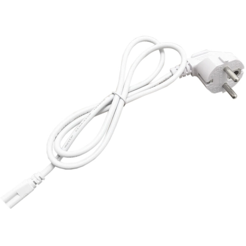 foto del prodotto cavo alimentazione t5 con jack da 3 pin bianco 220v