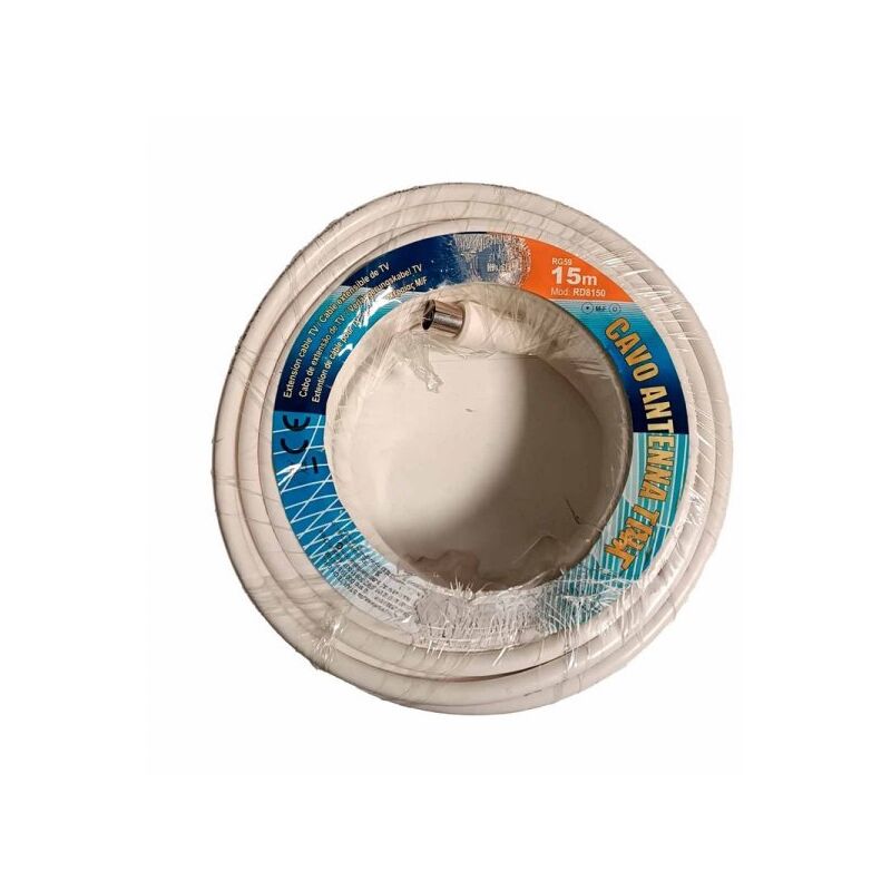 foto del prodotto cavo antenna tv coassiale maschio femmina 15 metri