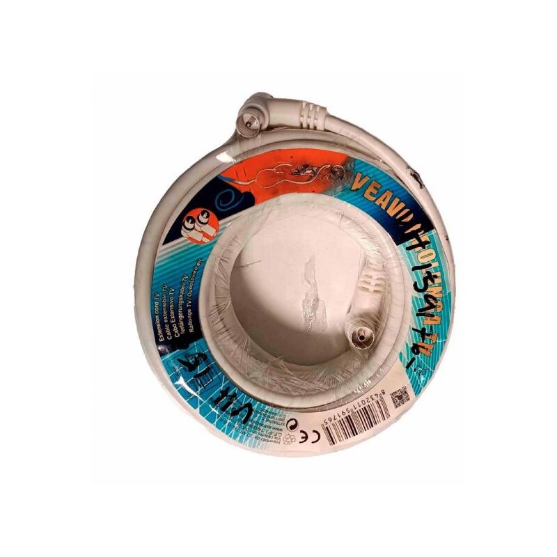foto del prodotto cavo antenna tv coassiale maschio femmina 25 metri angolo retto