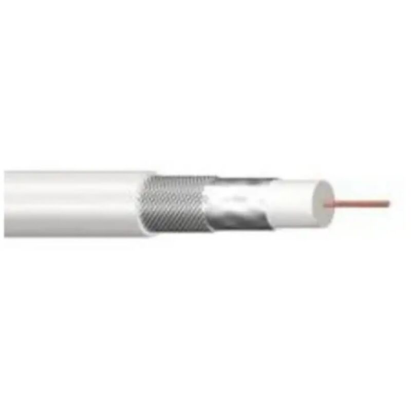 foto del prodotto cavo antenna tv filo coassiale digitale terrestre o satellitare 5mm 1 mt