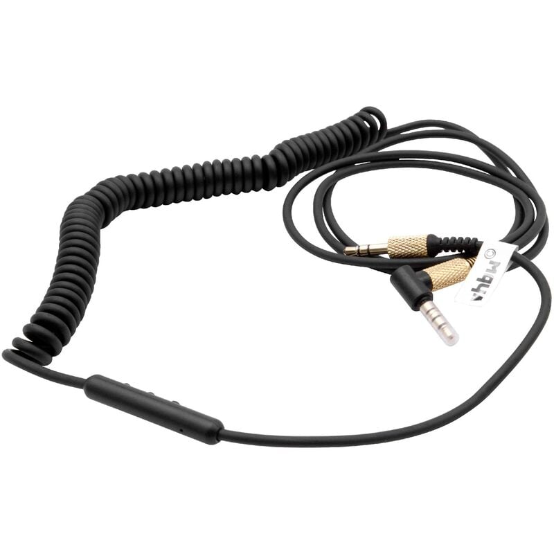 foto del prodotto cavo audio aux compatibile con marshall major bluetooth, major ii cuffie con jack da 3,5mm, 150 230 cm, dorato nero vhbw