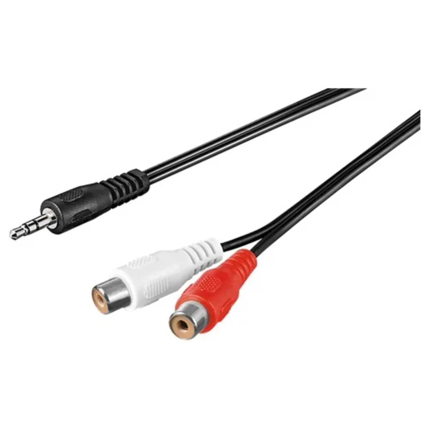 foto del prodotto cavo audio sdoppiatore spina jack aux stereo 3.5 mm a 2 x presa rca 1,5 mt
