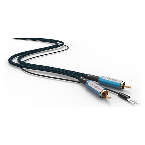 foto del prodotto cavo audio skye rca 150 black e blue 1,5m