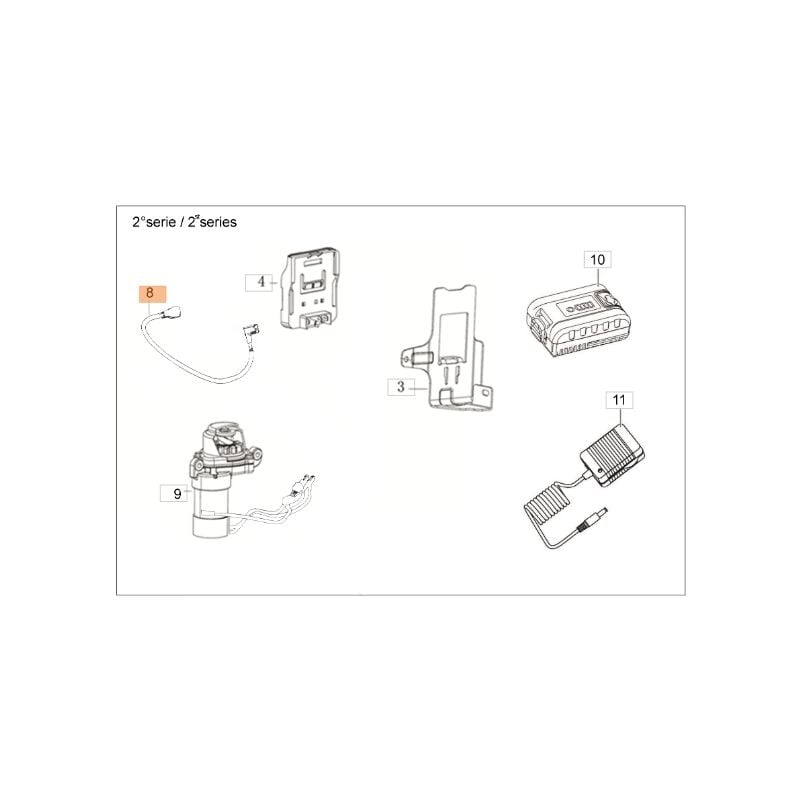 foto del prodotto cavo avviamento tagliaerba modelli g48tke originale emak l66152070