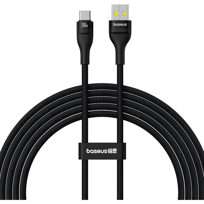 foto del prodotto cavo baseus flash 2 usb a usb c 100w 2 m nero