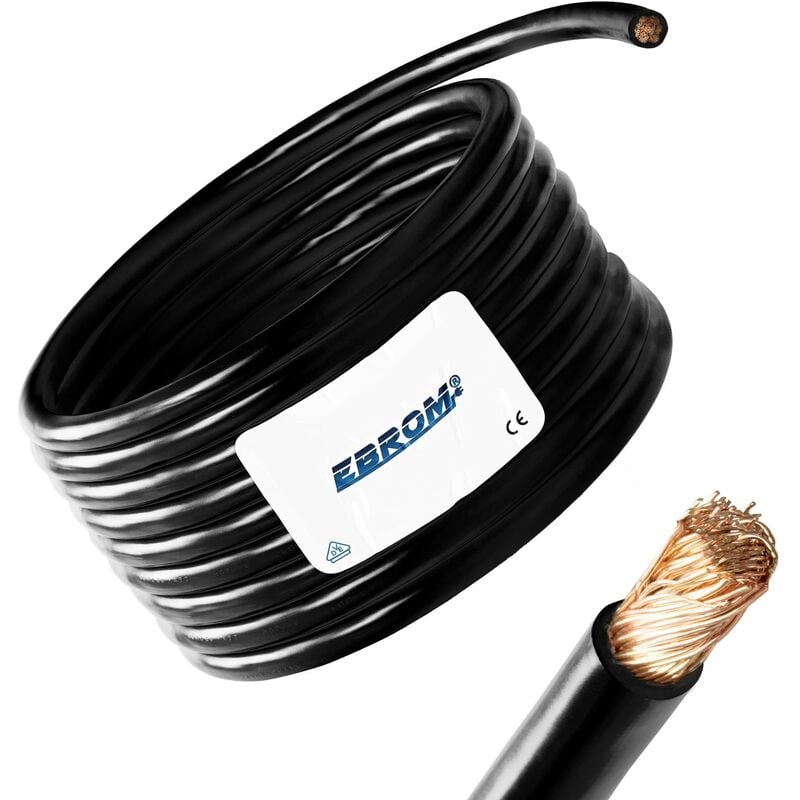 foto del prodotto cavo batteria nero h07v k 16 mm cavo batteria 99,9 rame ofc, 3 m 3m 16 mm 
