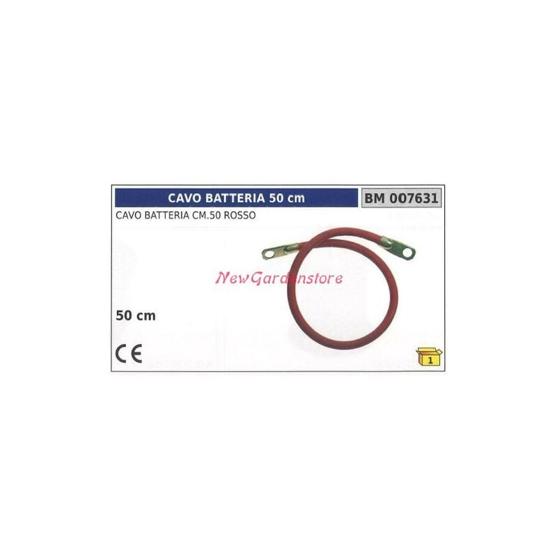 foto del prodotto cavo batteria rosso 50cm 007631