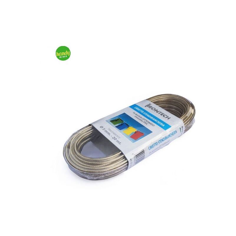 foto del prodotto cavo biancheria masidef 4,5mm 20m ottonato pcv trasparente